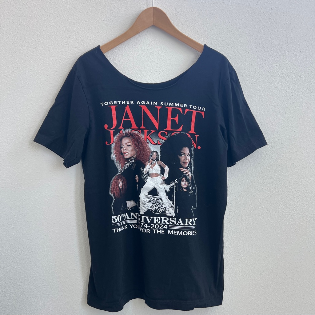 Janet Jackson Off The Shoulder 50th Anniversary Concert Tee